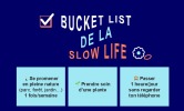 Illustration de la Bucket list de la slow life