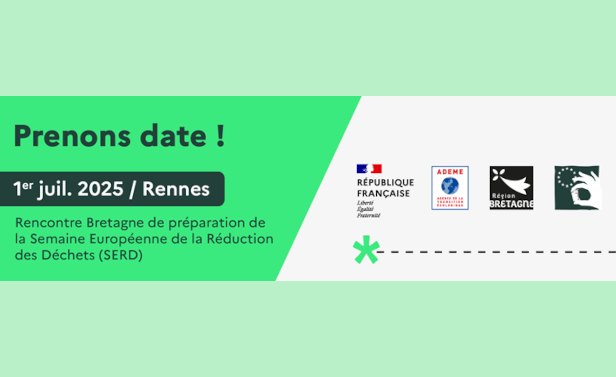 Illustration – Prenons date ! 1 juillet 2025 à Rennes – Rencontre Bretagne de préparation de la semaine européenne de la réduction des déchets (SERD)