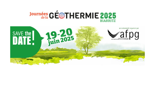 Journée de la géothermie 2025 à Biarritz - 19 et 20 juin 2025 - Événement organisé par afpg
