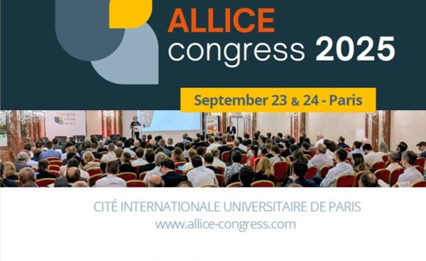 Affiche du ALICE Congress 2025, prévu les 23 et 24 septembre à la Cité Internationale Universitaire de Paris, avec un large public en conférence