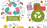 Logo réduction déchets