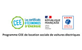 Logo CEE et logo ADEME pour le programme CEE de location sociale