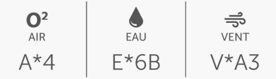 Exemple de classement AEV : A*4, E*6B, V*A3