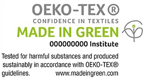 Label Oeko-tex made in green
