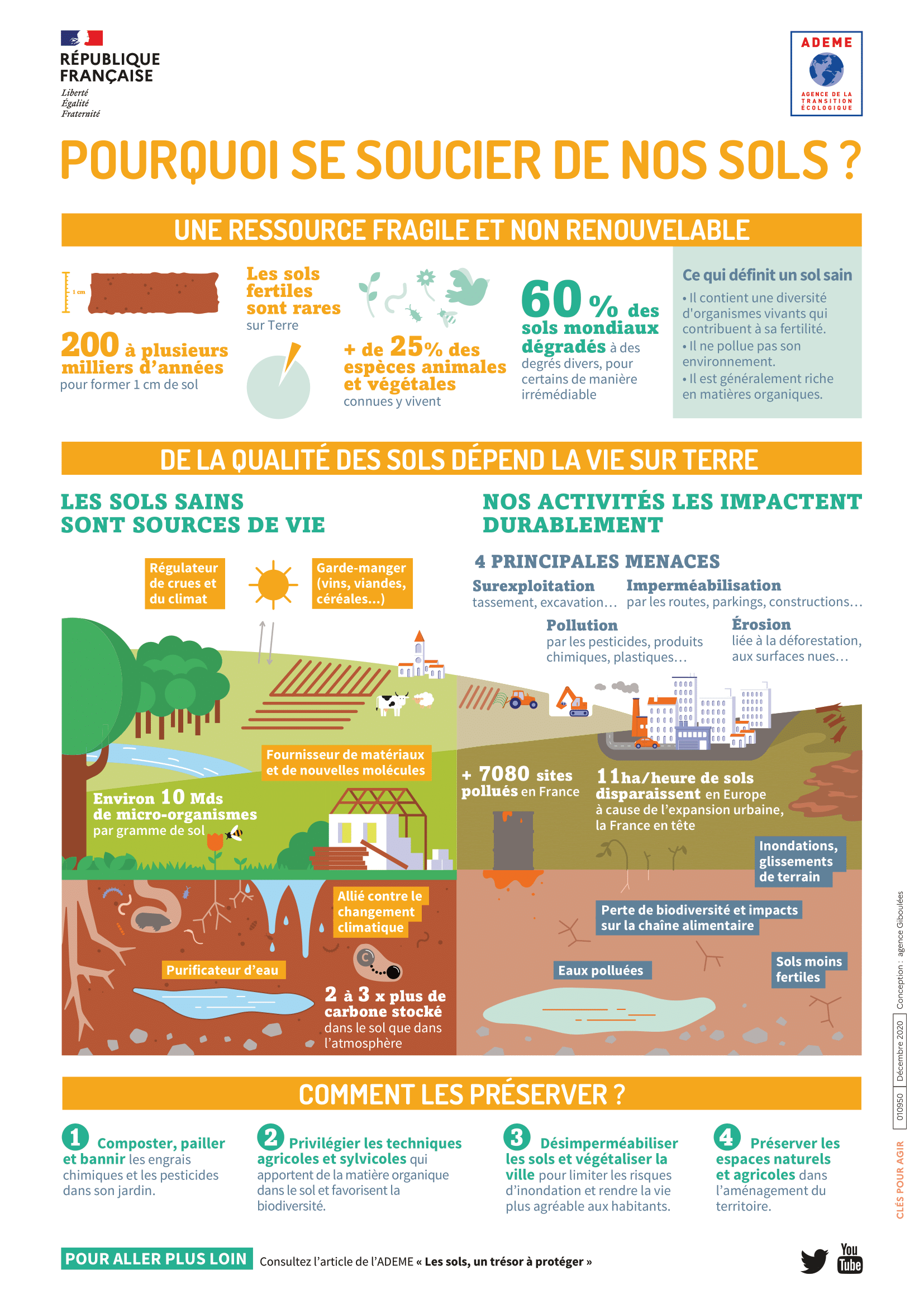Infographie « Pourquoi se soucier de nos sols ? »
