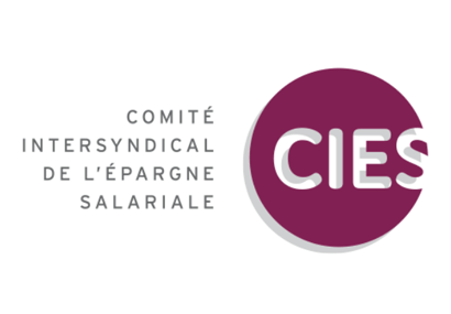 Logo du label CIES - Comité intersyndical de l'épargne salariale.