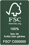 Logo Forest stewardship council 100 %