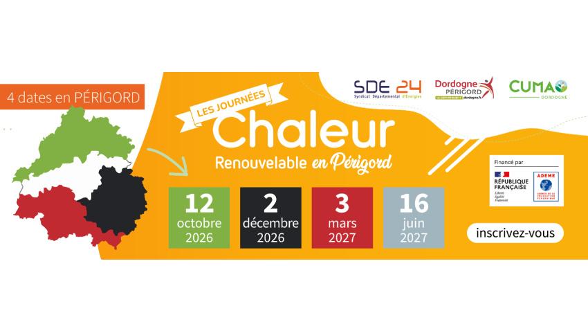 Les journées chaleur renouvelable en Périgord