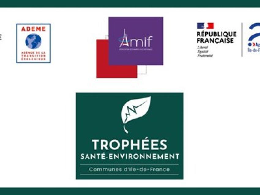 Logos de la Répubique Française, de l'Amif, de l'Ademe et des Trophées Santé-Environnement