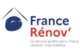 Logo France Rénov', le service public pour mieux rénover mon habitat